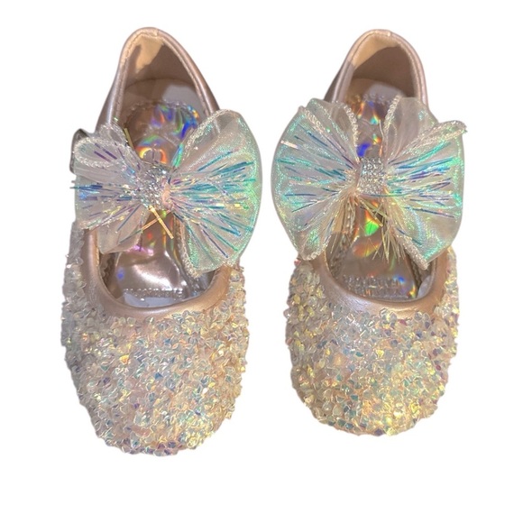 Girl’s Princess Mary Jane Shoes – Bowknot & Rhinestone – US Toddler: 6.5 - Picture 1 of 11